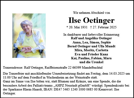 Ilse Oetinger