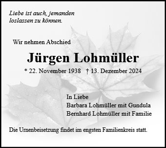 Jürgen Lohmüller