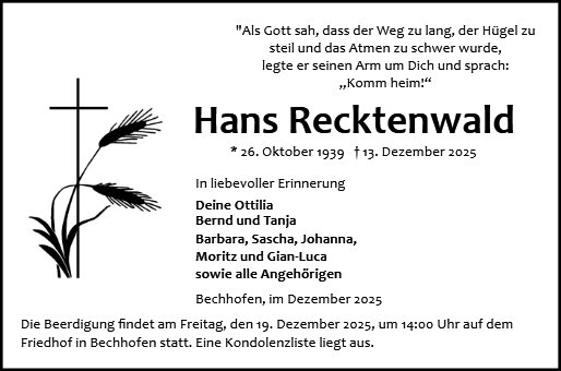 Hans Recktenwald