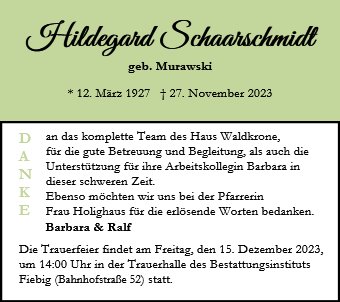 Hildegard Schaarschmidt
