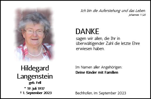 Hildegard Langenstein
