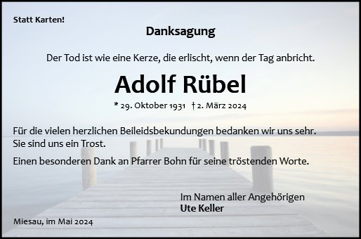 Adolf Rübel