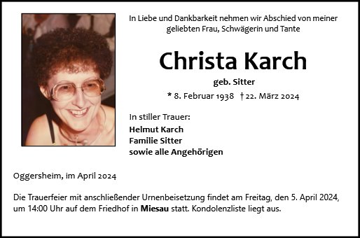 Christa Karch