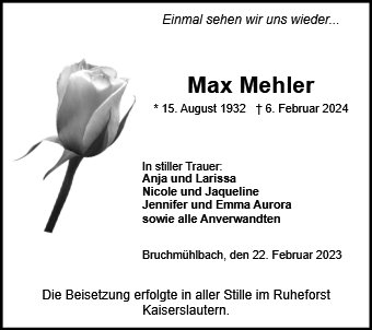 Max Karl Mehler