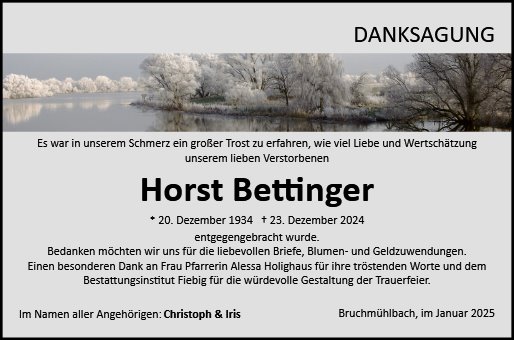 Horst Bettinger