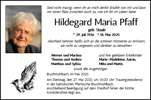 Hildegard Maria Pfaff