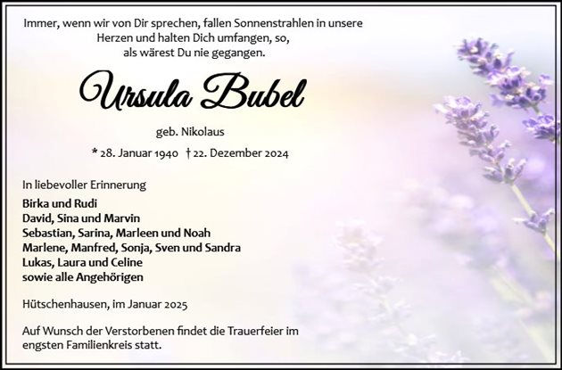 Ursula Bubel