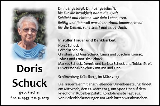Doris Schuck 