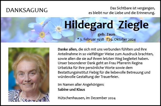 Hildegard Elisabeth Ziegle