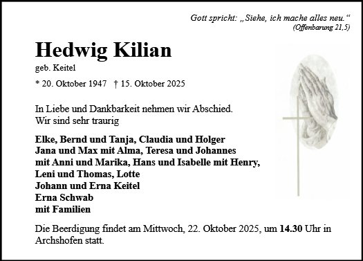 Hedwig Kilian