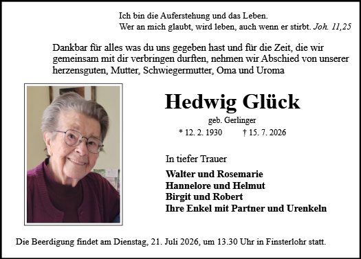 Hedwig Glück
