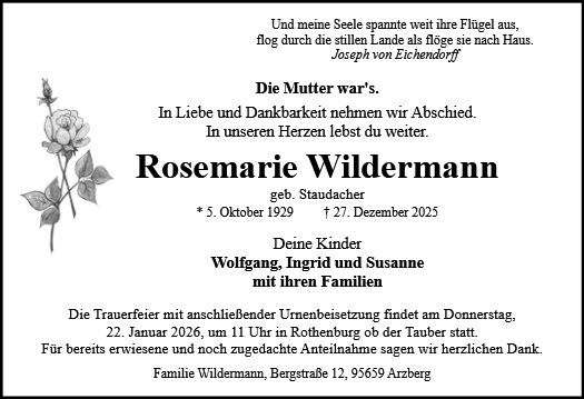 Rosemarie Wildermann