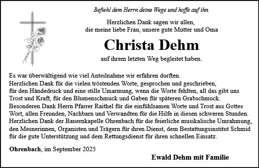 Christa Dehm