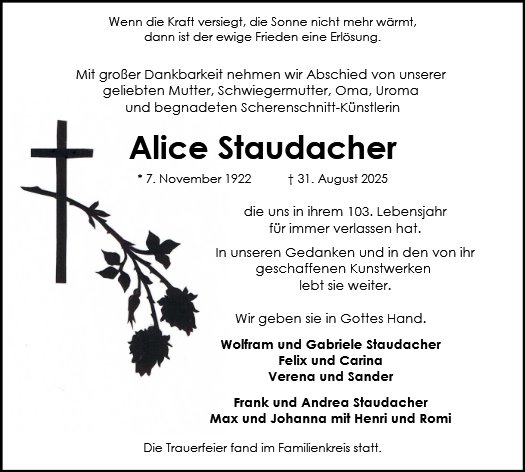 Alice Staudacher