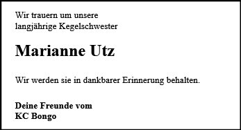 Marianne Utz