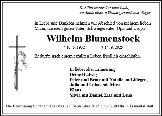 Wilhelm Blumenstock