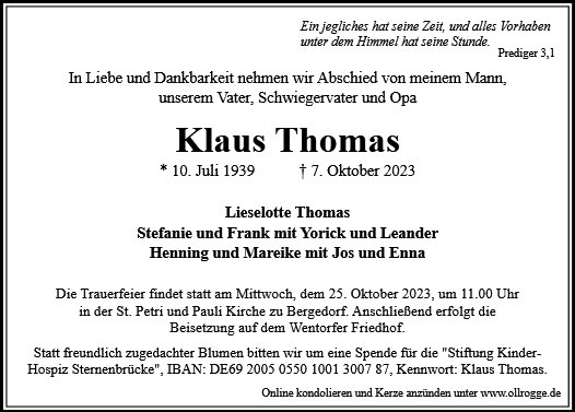 Klaus Thomas