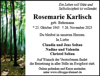 Rosemarie Karlisch