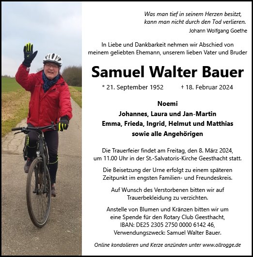 Samuel Walter Bauer