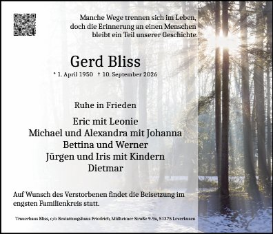 Rüdiger Gerd Bliss