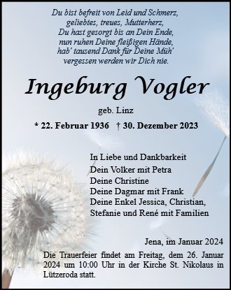 Ingeburg Vogler