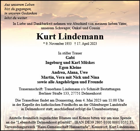 Kurt Lindemann