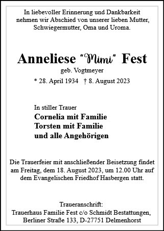 Anneliese Fest