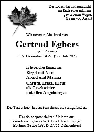 Gertrud Egbers