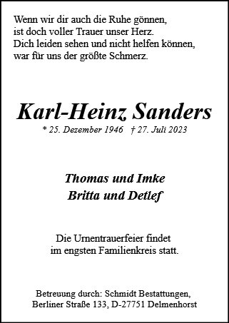 Karl-Heinz Sanders