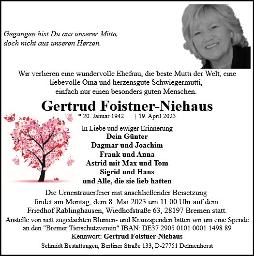 Gertrud Foistner-Niehaus
