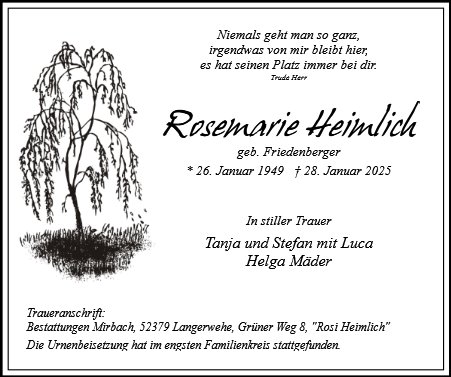 Rosemarie Heimlich