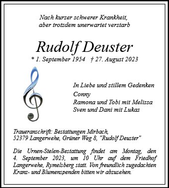 Rudolf Deuster