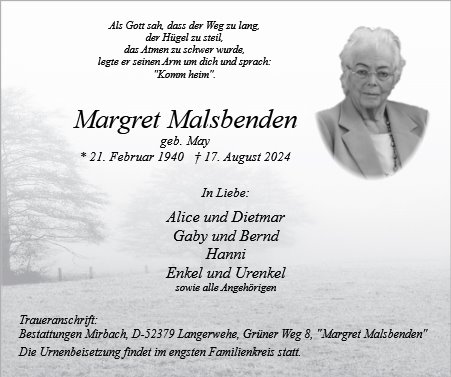 Margret Malsbenden