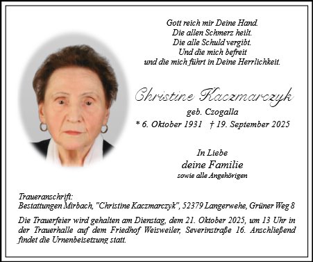 Christine Kaczmarczyk