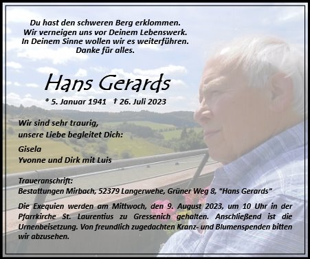 Hans Gerards