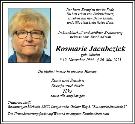 Rosmarie Jacubczick
