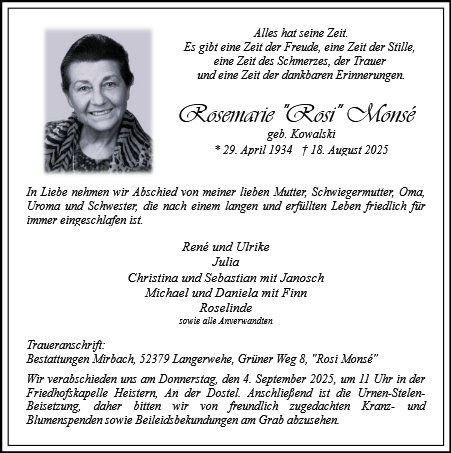 Rosemarie Monsé