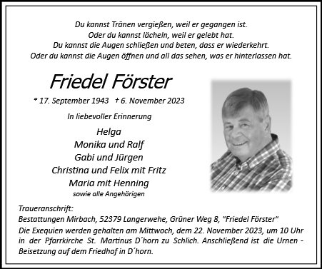 Friedel Förster