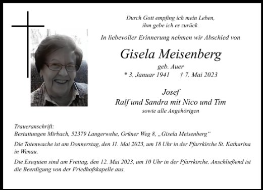 Gisela Meisenberg