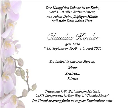 Claudia Kinder