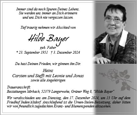 Hilde Bayer