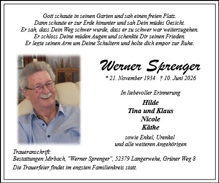 Werner Sprenger