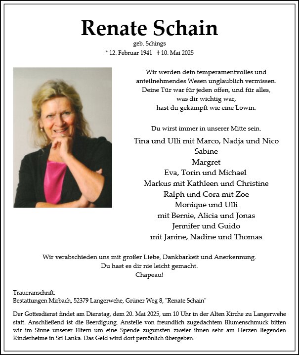 Renate Schain