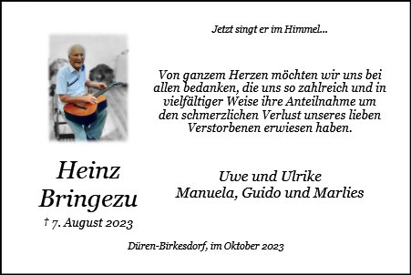 Heinz Bringezu
