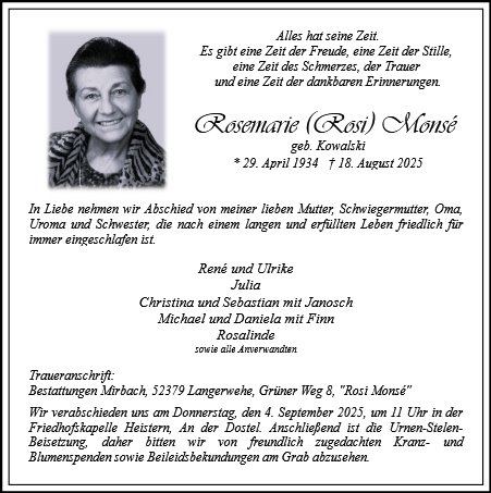 Rosemarie Monsé