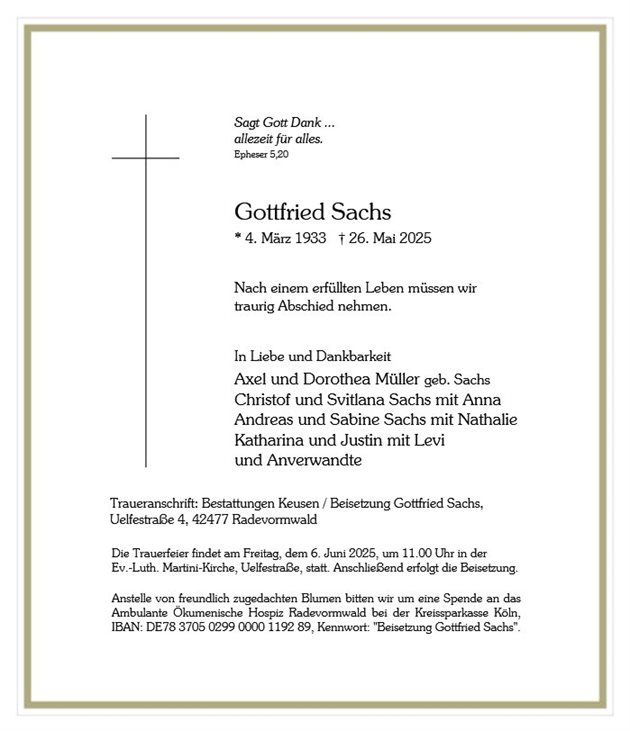 Gottfried Sachs