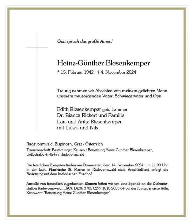 Heinz-Günther Blesenkemper