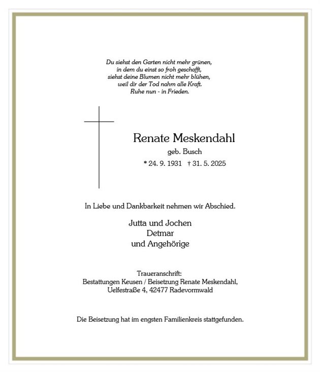 Renate Meskendahl