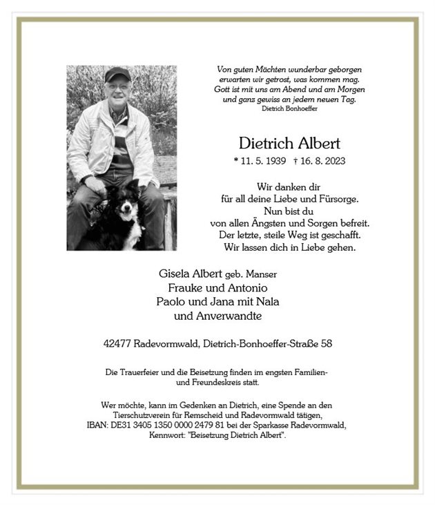 Dietrich Albert