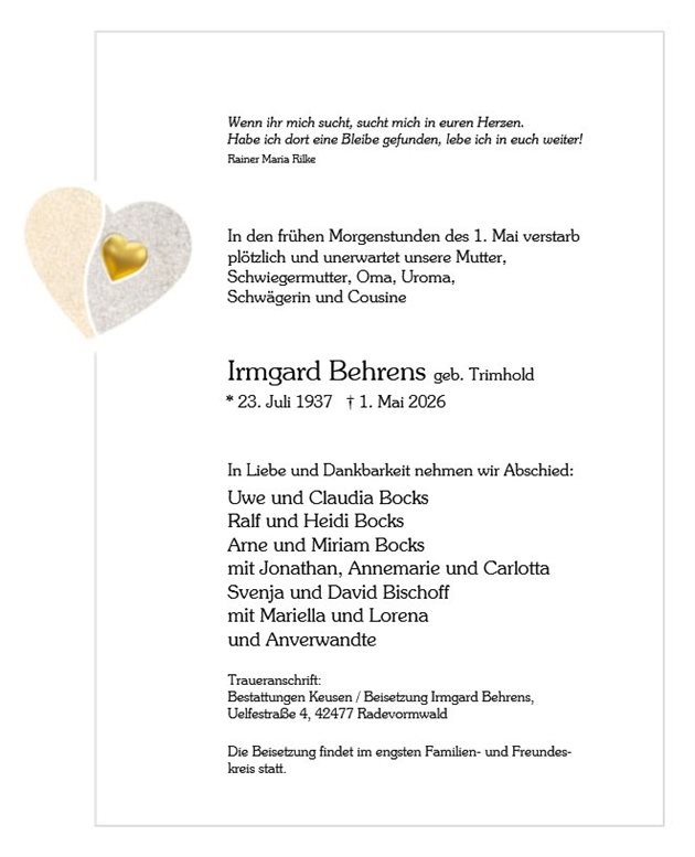 Irmgard Behrens